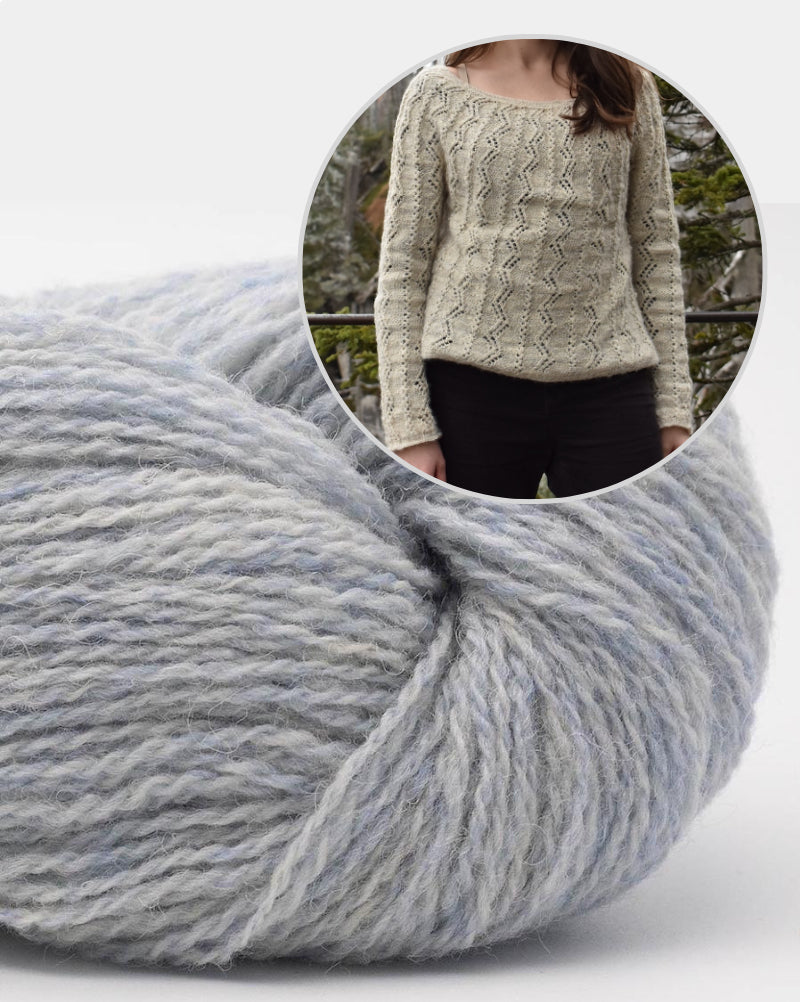 Battenkill Pullover von Wildernestknits mit Bio Shetland von BC Garn 15