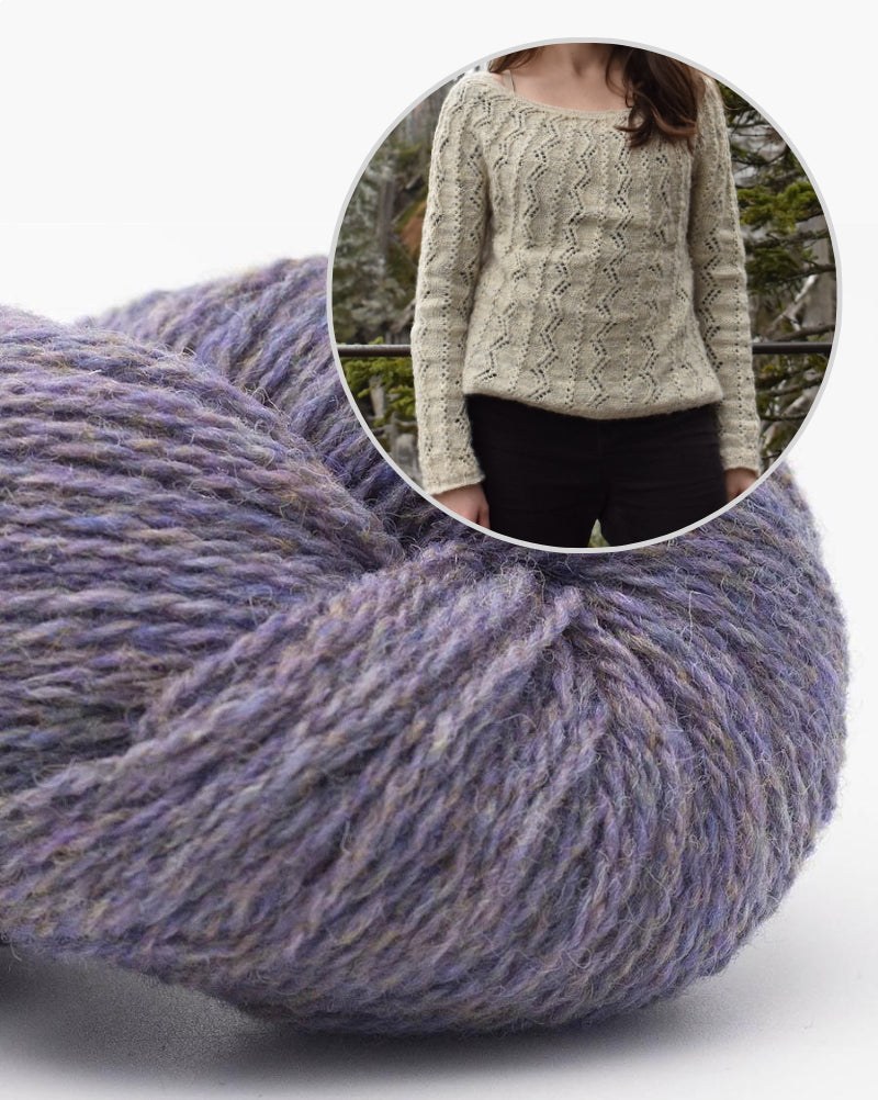 Battenkill Pullover von Wildernestknits mit Bio Shetland von BC Garn 17