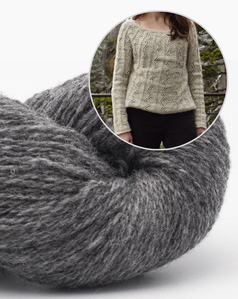 Battenkill Pullover von Wildernestknits mit Bio Shetland von BC Garn 20