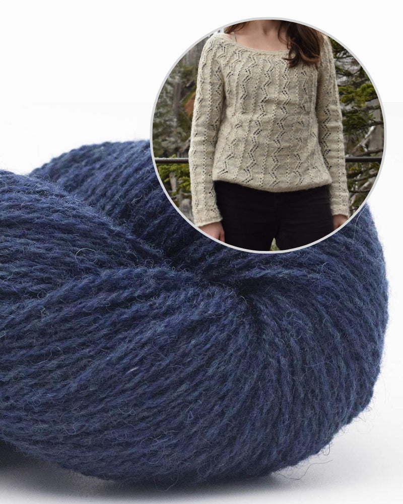 Battenkill Pullover von Wildernestknits mit Bio Shetland von BC Garn 16