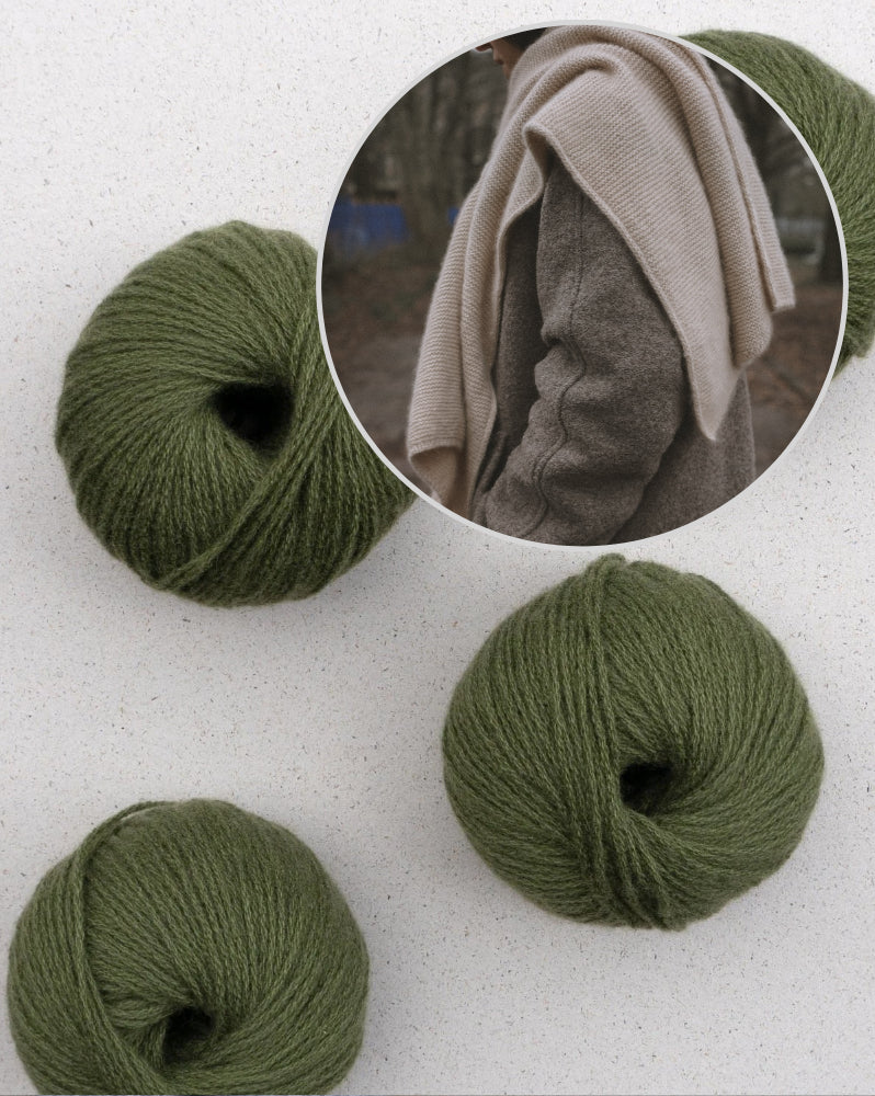 Gregoria Fibers Bei Scarf mit Cahmere 6/28 von Pascuali 17