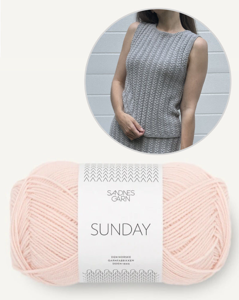 Bloomfield Top von Knitonomy mit Sunday von Sandnes Garn 9