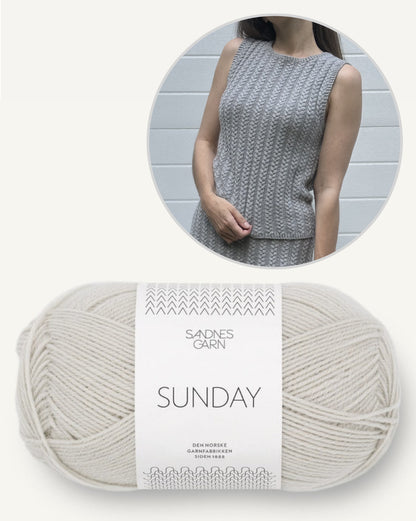 Bloomfield Top von Knitonomy mit Sunday von Sandnes Garn 10