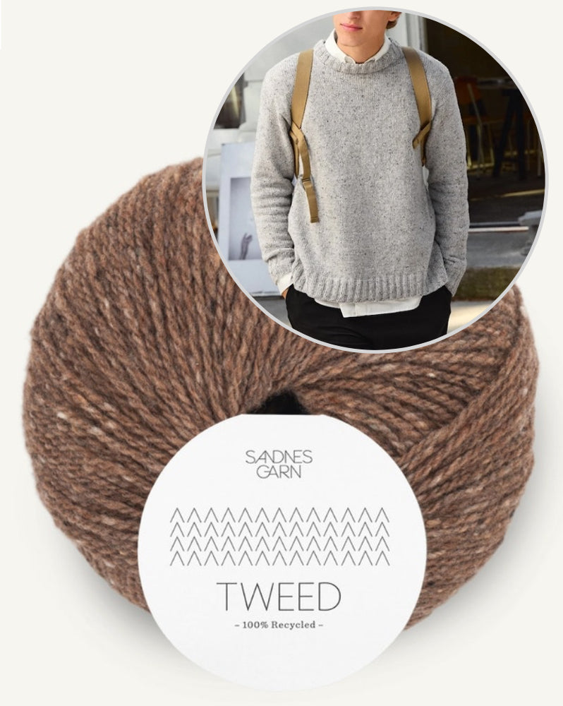 Brendan Sweater Tweed aus der Sandnes Kollektion 2412 Mr mit Tweed Recycled von Sandnes Garn 9