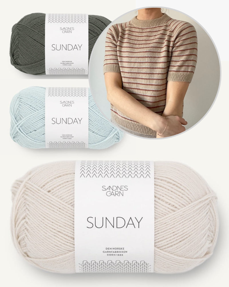 Coco Amour Knitwear Brighton Tee mit Sunday von Sandnes Garn 5