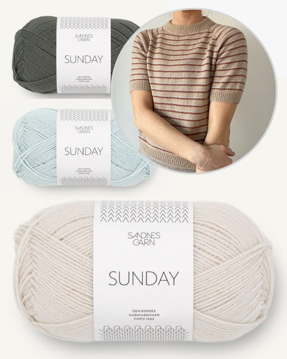 Coco Amour Knitwear Brighton Tee mit Sunday von Sandnes Garn 5