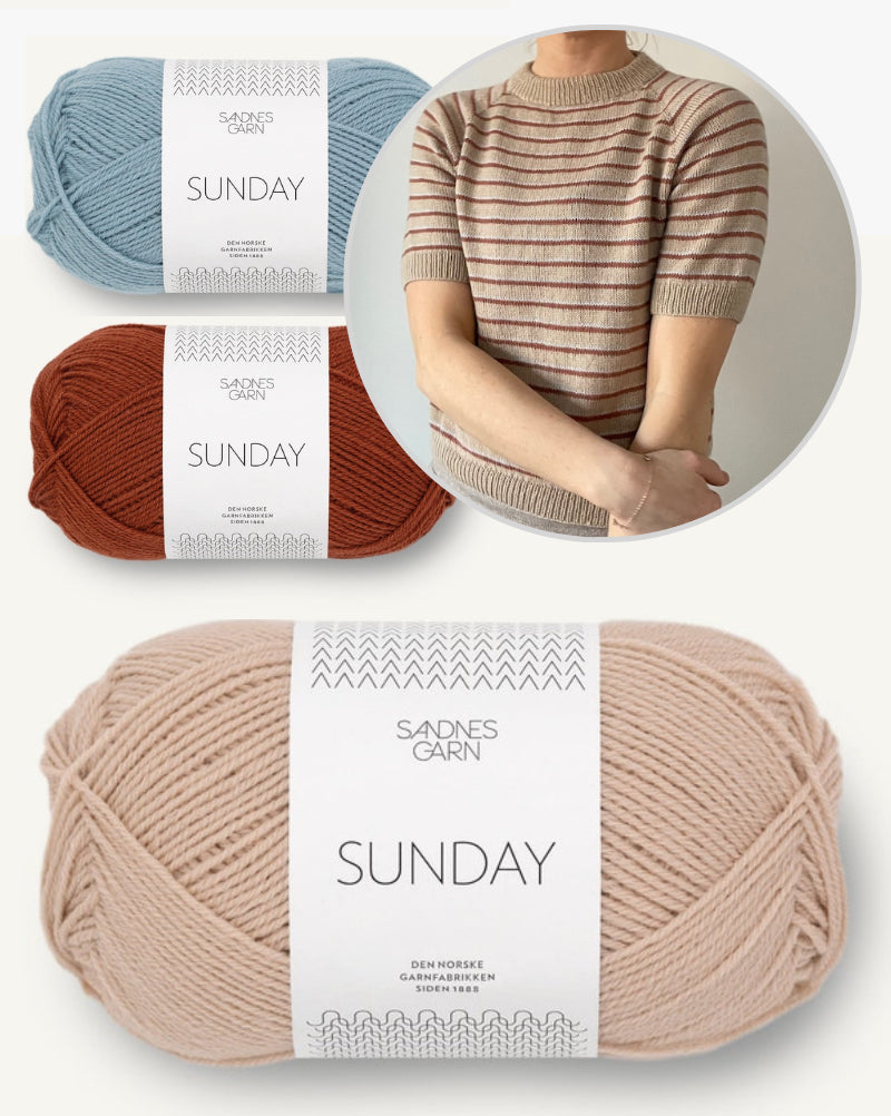 Coco Amour Knitwear Brighton Tee mit Sunday von Sandnes Garn 3