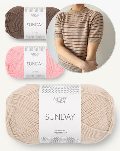 Coco Amour Knitwear Brighton Tee mit Sunday von Sandnes Garn 4