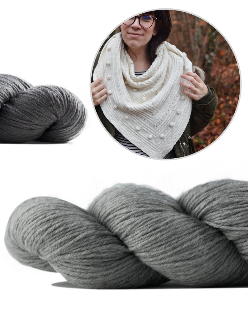 Tuch Brune von Melody Hoffmann mit Cheeky Merino Joy von Rosy Green Wool 8