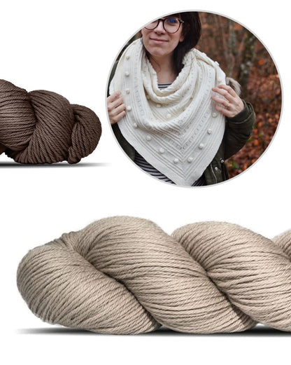 Tuch Brune von Melody Hoffmann mit Cheeky Merino Joy von Rosy Green Wool 5