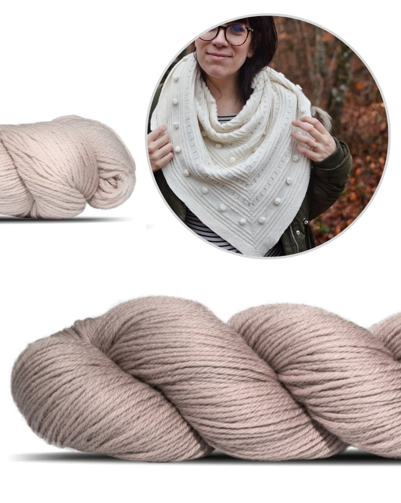 Tuch Brune von Melody Hoffmann mit Cheeky Merino Joy von Rosy Green Wool 6