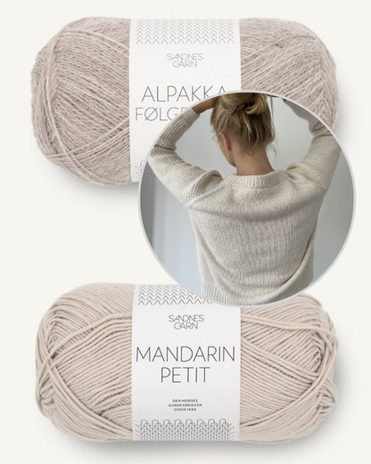 Coco Amour Knitwear Cabana Sweater mit Mandarin Petit und Alpakka Folgetrad von Sandnes Garn 9