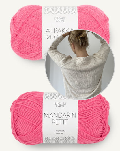 Coco Amour Knitwear Cabana Sweater mit Mandarin Petit und Alpakka Folgetrad von Sandnes Garn 11