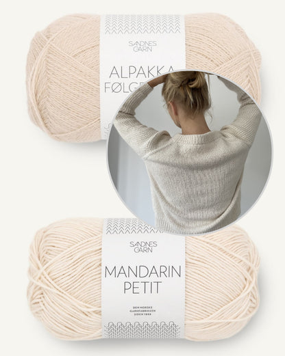 Coco Amour Knitwear Cabana Sweater mit Mandarin Petit und Alpakka Folgetrad von Sandnes Garn 7