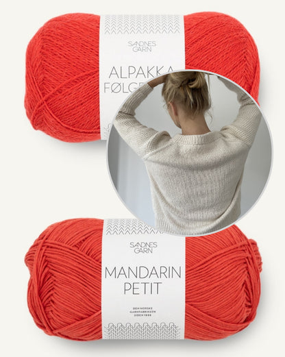 Coco Amour Knitwear Cabana Sweater mit Mandarin Petit und Alpakka Folgetrad von Sandnes Garn 10