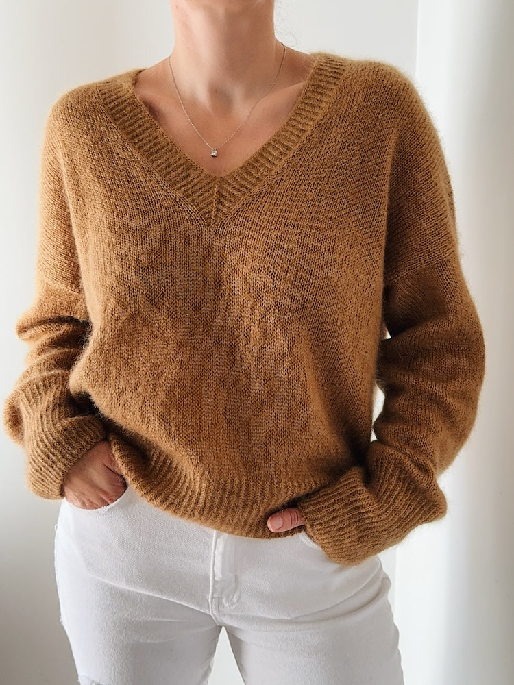 Tenane Sweater von Caidree mit Tynn Silk Mohair von Sandnes Garn 1