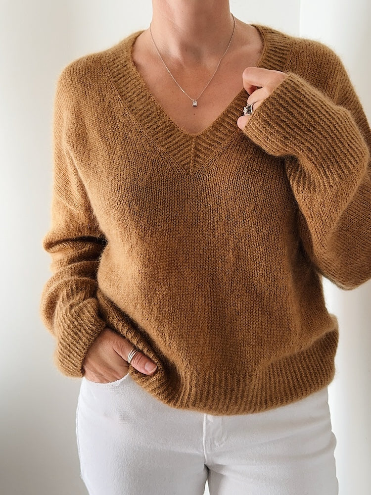 Tenane Sweater von Caidree mit Tynn Silk Mohair von Sandnes Garn 3