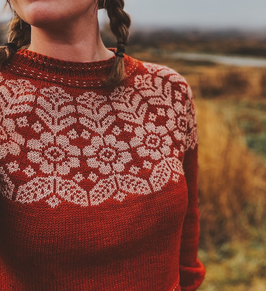 Autumn Alpine Sweater von Caitlin Hunter mit Tynn Merinoull von Sandnes Garn 2