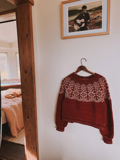 Autumn Alpine Sweater von Caitlin Hunter mit Tynn Merinoull von Sandnes Garn 4