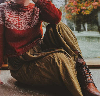 Autumn Alpine Sweater von Caitlin Hunter mit Tynn Merinoull von Sandnes Garn 7