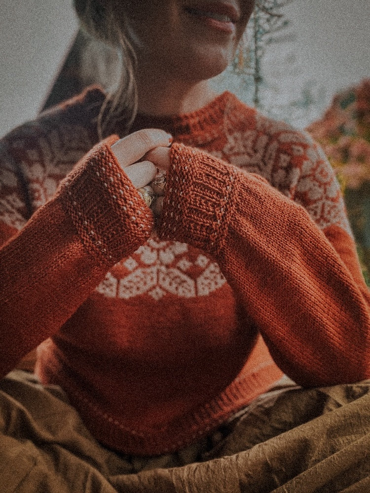 Autumn Alpine Sweater von Caitlin Hunter mit Tynn Merinoull von Sandnes Garn 8