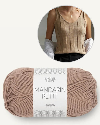 Cécile Top von Paula-m mit Mandarin Petit von Sandnes Garn 8