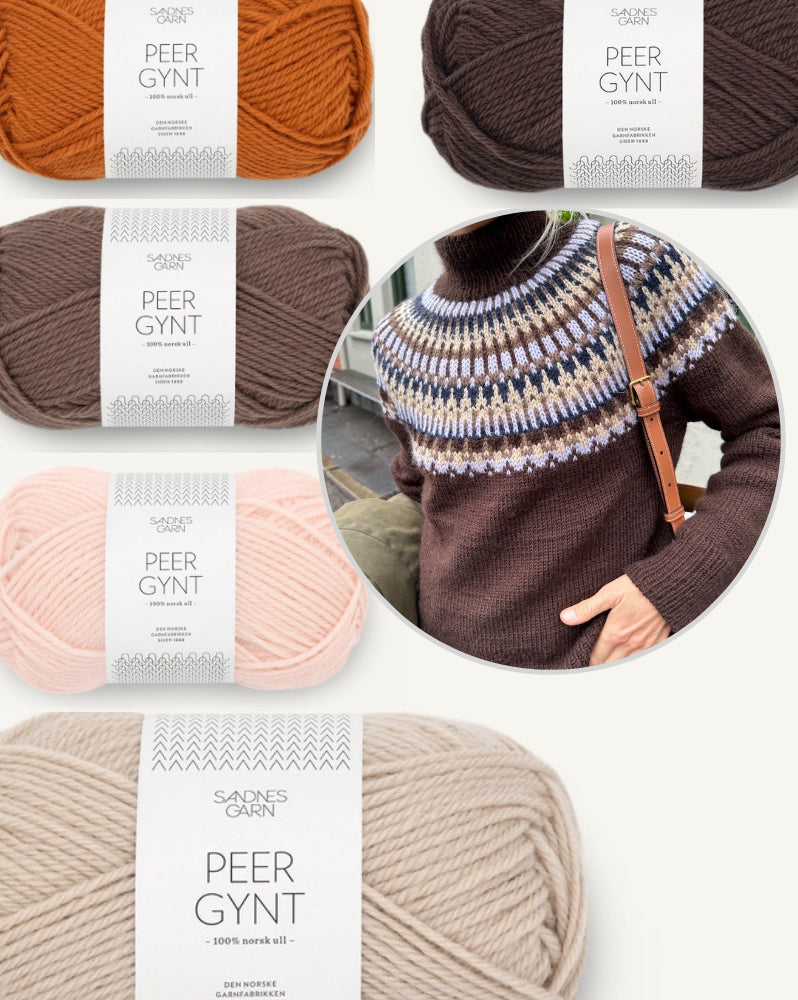 PetiteKnit Celeste Sweater mit Peer Gynt von Sandnes Garn 11