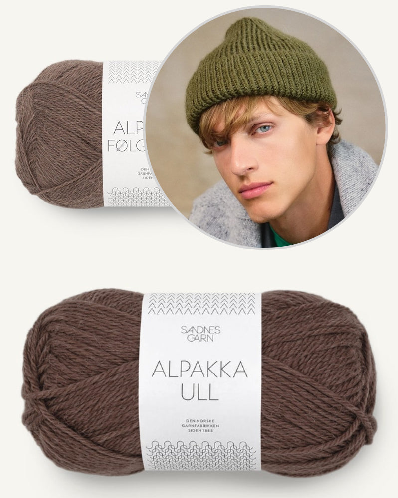 Charlie Beanie aus der Sandnes Kollektion 2412 Mr - Modelle für Männer, mit Alpakka Ull und Alpakka Folgetrad von Sandnes Garn 11