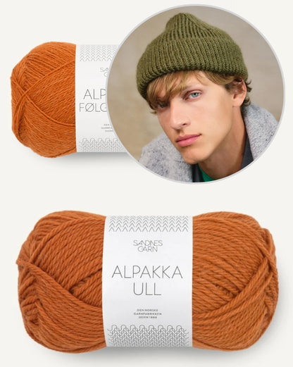 Charlie Beanie aus der Sandnes Kollektion 2412 Mr - Modelle für Männer, mit Alpakka Ull und Alpakka Folgetrad von Sandnes Garn 10