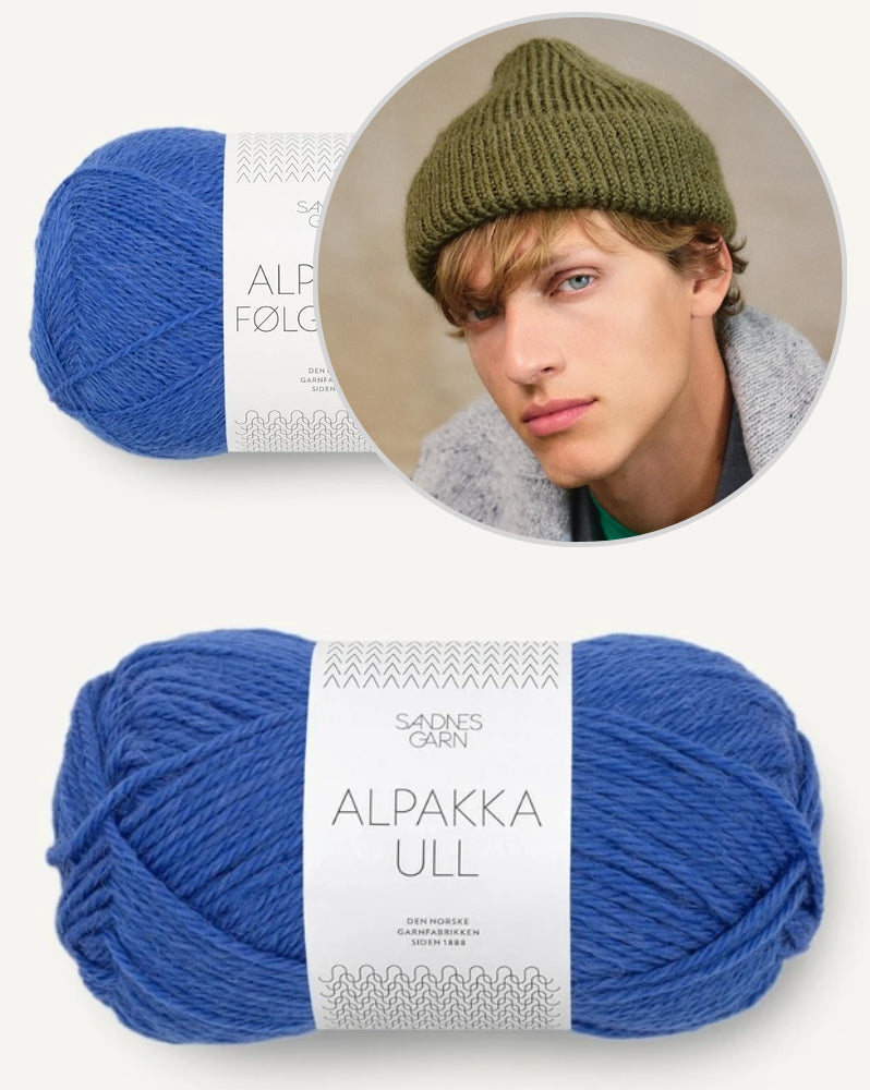 Charlie Beanie aus der Sandnes Kollektion 2412 Mr - Modelle für Männer, mit Alpakka Ull und Alpakka Folgetrad von Sandnes Garn 12