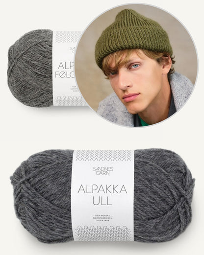 Charlie Beanie aus der Sandnes Kollektion 2412 Mr - Modelle für Männer, mit Alpakka Ull und Alpakka Folgetrad von Sandnes Garn 8