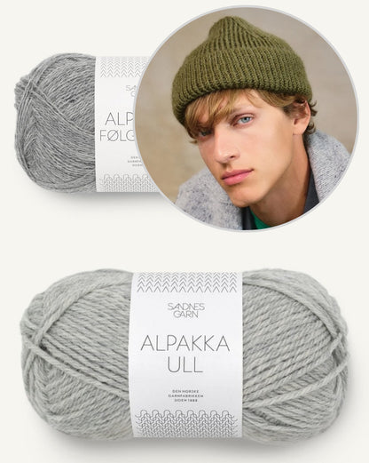 Charlie Beanie aus der Sandnes Kollektion 2412 Mr - Modelle für Männer, mit Alpakka Ull und Alpakka Folgetrad von Sandnes Garn 7