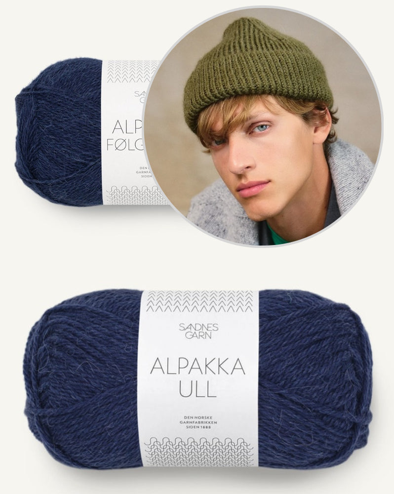 Charlie Beanie aus der Sandnes Kollektion 2412 Mr - Modelle für Männer, mit Alpakka Ull und Alpakka Folgetrad von Sandnes Garn 13