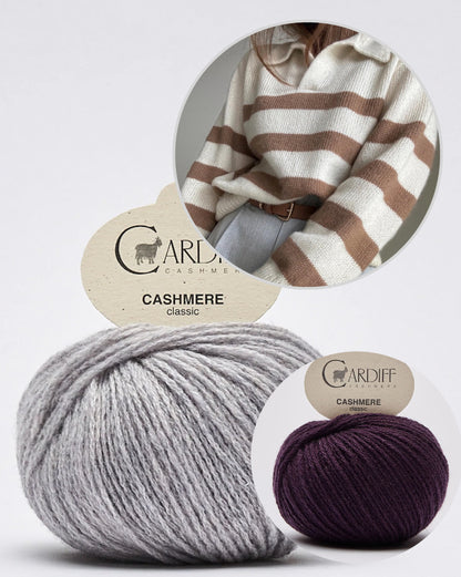 Moreca Knit Charlie Pullover mit Cashmere Classic von Cardiff 11