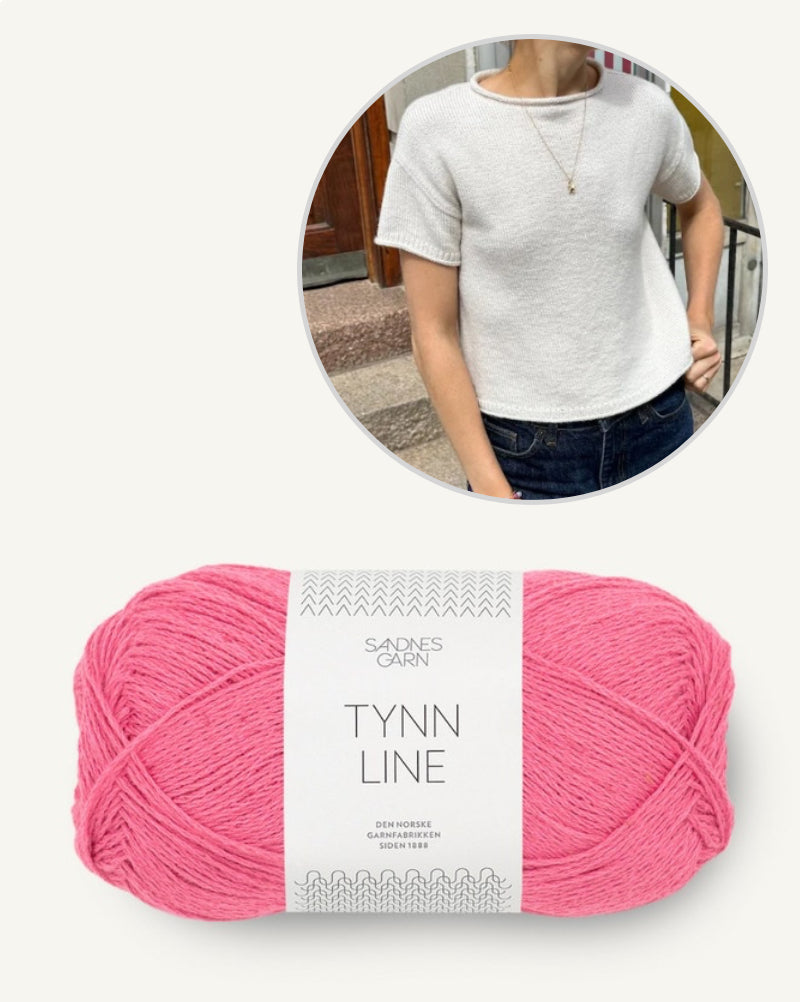 PetiteKnit Cloud Tee mit Tynn Line von Sandnes Garn 11