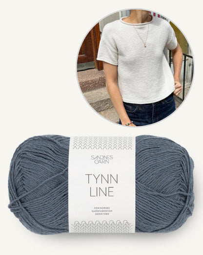 Thé nuage | Chemise incroyablement classique avec Tynn Line de Sandnes Garn 