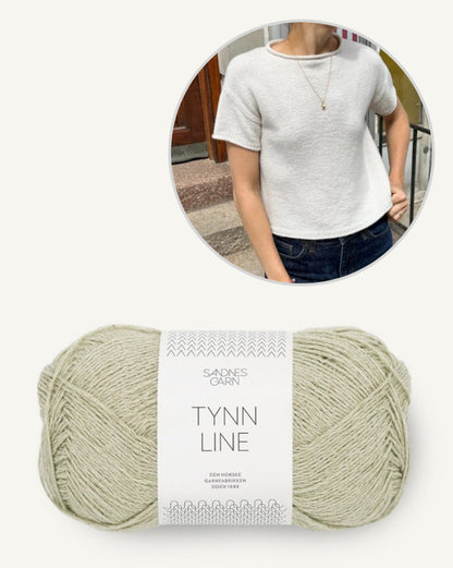 PetiteKnit Cloud Tee mit Tynn Line von Sandnes Garn 14