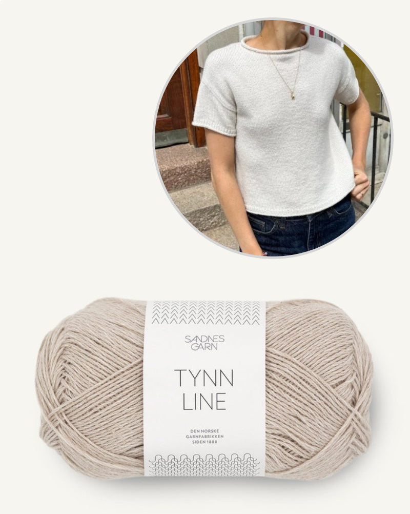 PetiteKnit Cloud Tee mit Tynn Line von Sandnes Garn 8