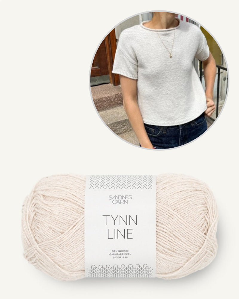 PetiteKnit Cloud Tee mit Tynn Line von Sandnes Garn 5