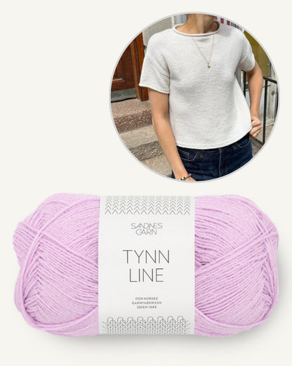 Thé nuage | Chemise incroyablement classique avec Tynn Line de Sandnes Garn 