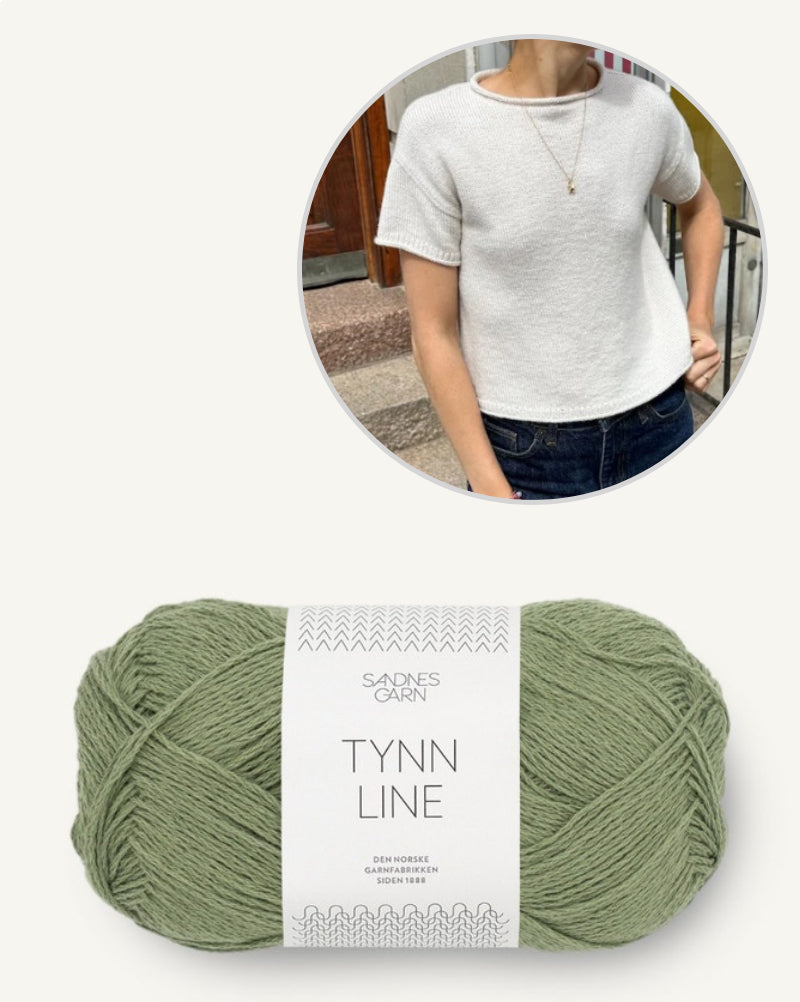 PetiteKnit Cloud Tee mit Tynn Line von Sandnes Garn 13