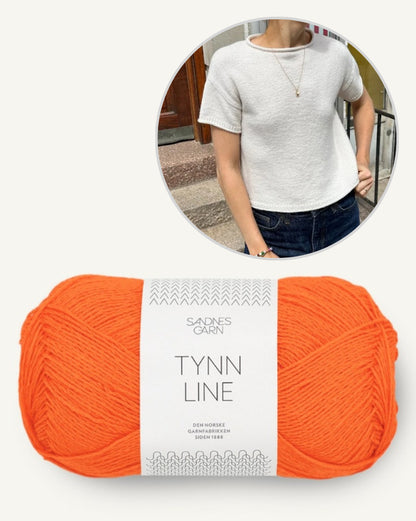 Thé nuage | Chemise incroyablement classique avec Tynn Line de Sandnes Garn 