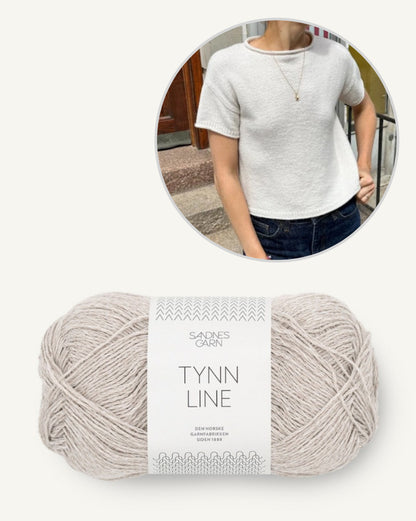 PetiteKnit Cloud Tee mit Tynn Line von Sandnes Garn 10