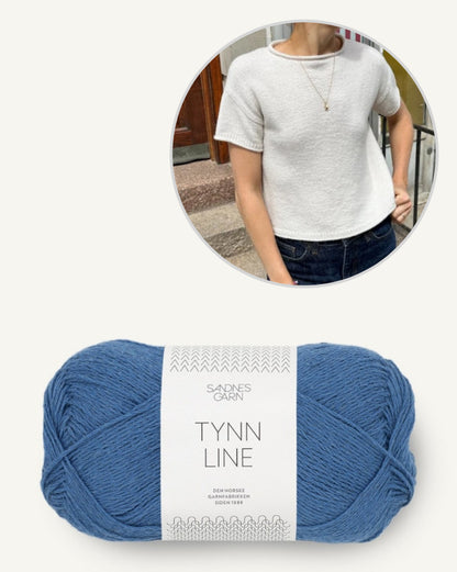 PetiteKnit Cloud Tee mit Tynn Line von Sandnes Garn 12