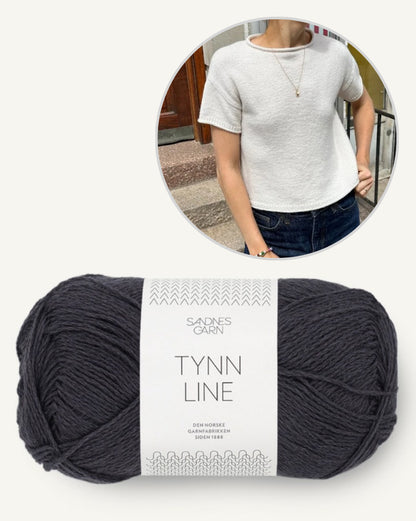 Thé nuage | Chemise incroyablement classique avec Tynn Line de Sandnes Garn 