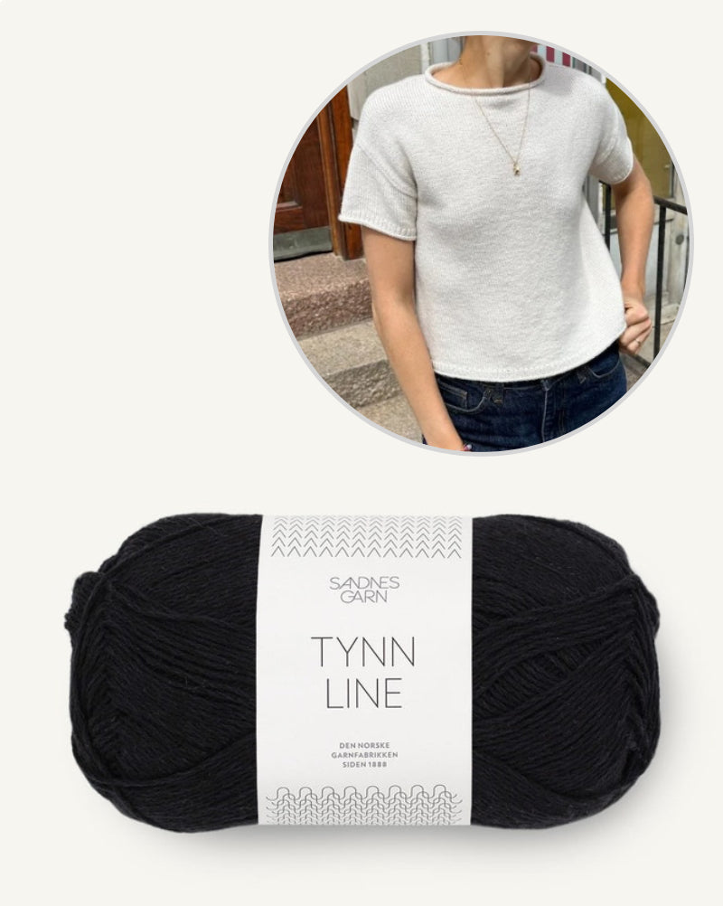 PetiteKnit Cloud Tee mit Tynn Line von Sandnes Garn 7