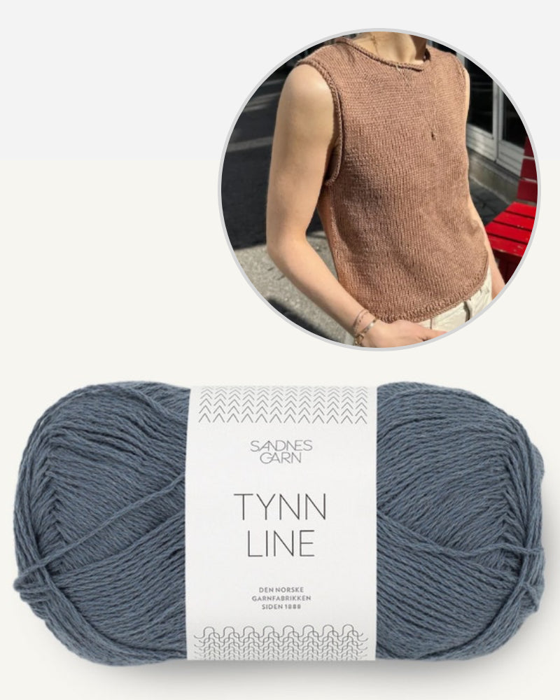 PetiteKnit Cloud Top mit Tynn Line von Sandnes Garn 10