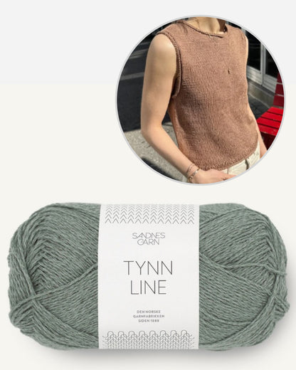 PetiteKnit Cloud Top mit Tynn Line von Sandnes Garn 11