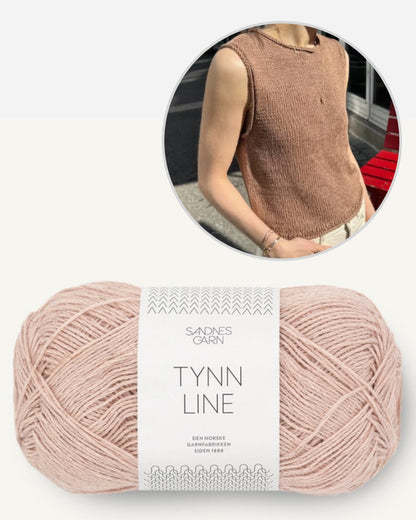 PetiteKnit Cloud Top mit Tynn Line von Sandnes Garn 9