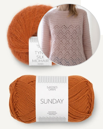 Suvi Knits Cloudy Day Raglan Sweater mit Sunday und Tynn Silk Mohair von Sandnes Garn 9